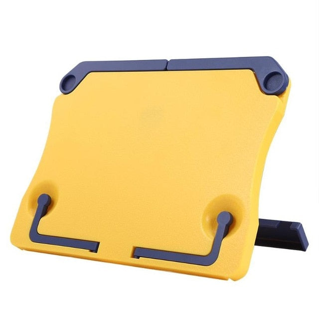 Support De Lecture Coloré – Branches Nickelées, Base Plastique Transparente (Blanc, Jaune, Rouge, Bleu, Vert)