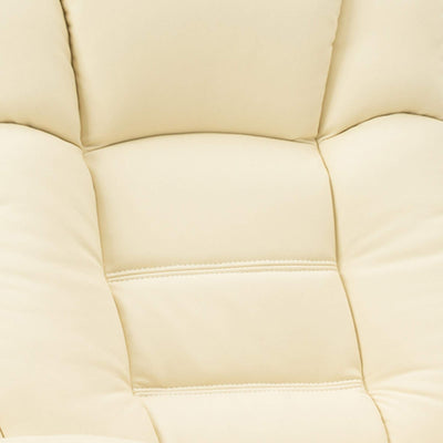 Fauteuil de lecture relax avec pouf