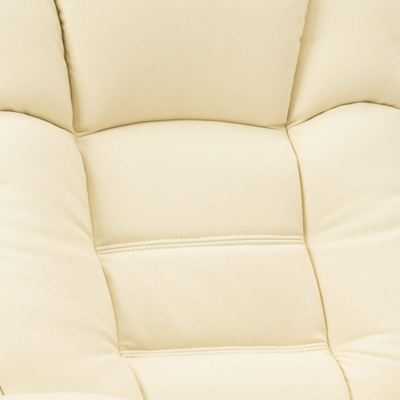 Fauteuil de lecture relax avec pouf