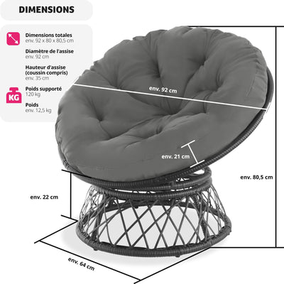 Fauteuil de lecture en rotin