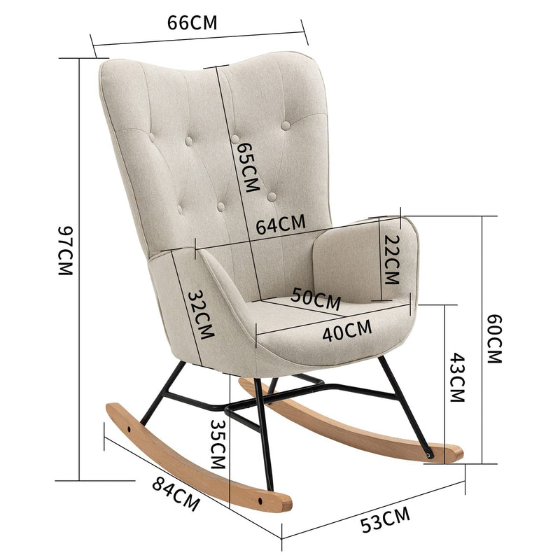 Fauteuil de lecture à bascule