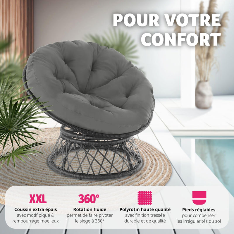 Fauteuil de lecture en rotin