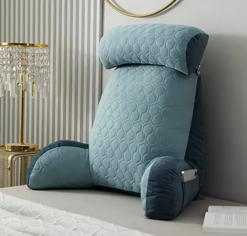 Gray reading cushion