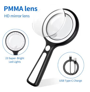 Loupe de lecture rechargeable