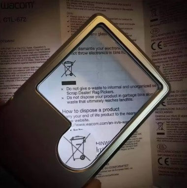 Mini loupe de lecture rectangle