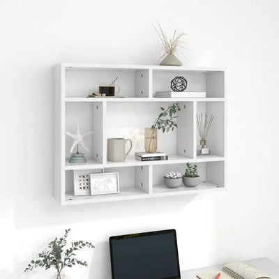 White wall shelf 