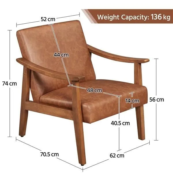 Fauteuil de lecture similicuir