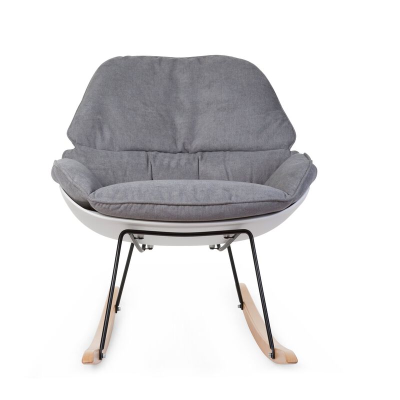 Fauteuil de lecture confortable gris