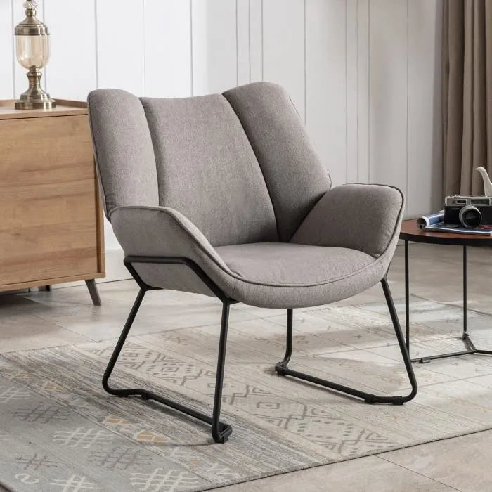 Fauteuil de lecture gris