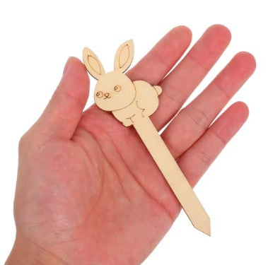 Marque page lapin en bois