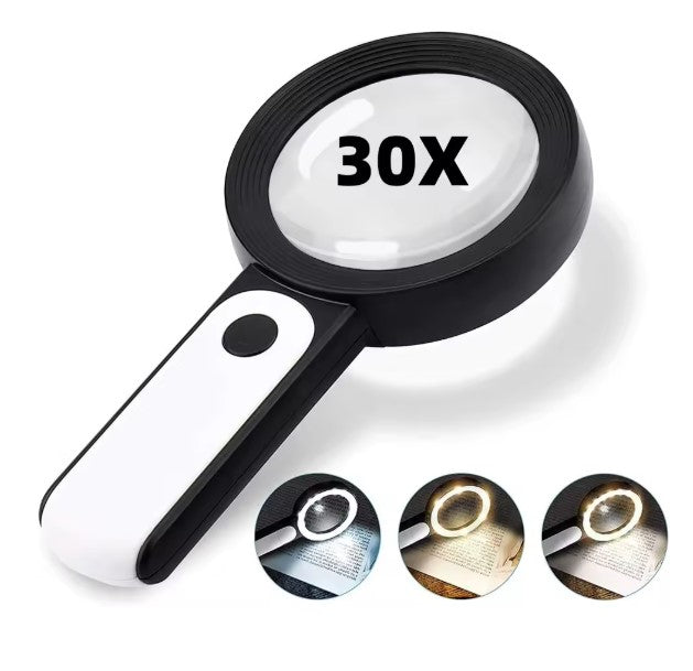 Loupe de lecture X30 avec lumière
