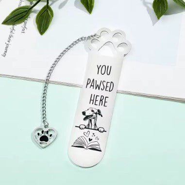 Marque page patte de chien
