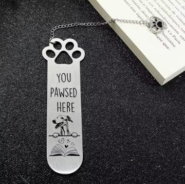 Marque page patte de chien