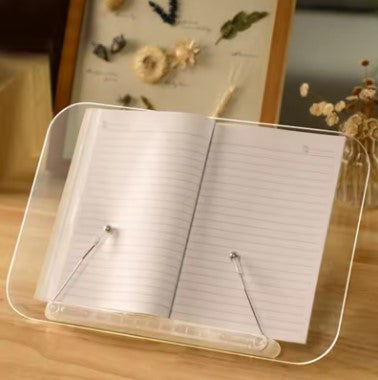 Porte livre en acrylique transparent