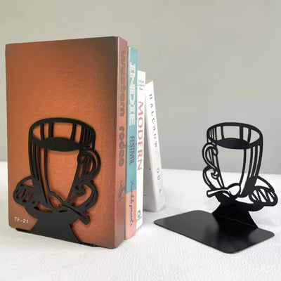 Serre livre tasse en métal