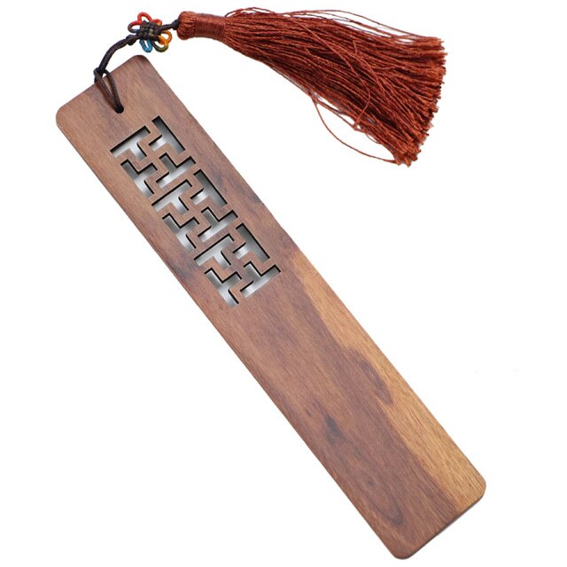 Vintage wooden bookmark | Reading corner – Coin Lecture