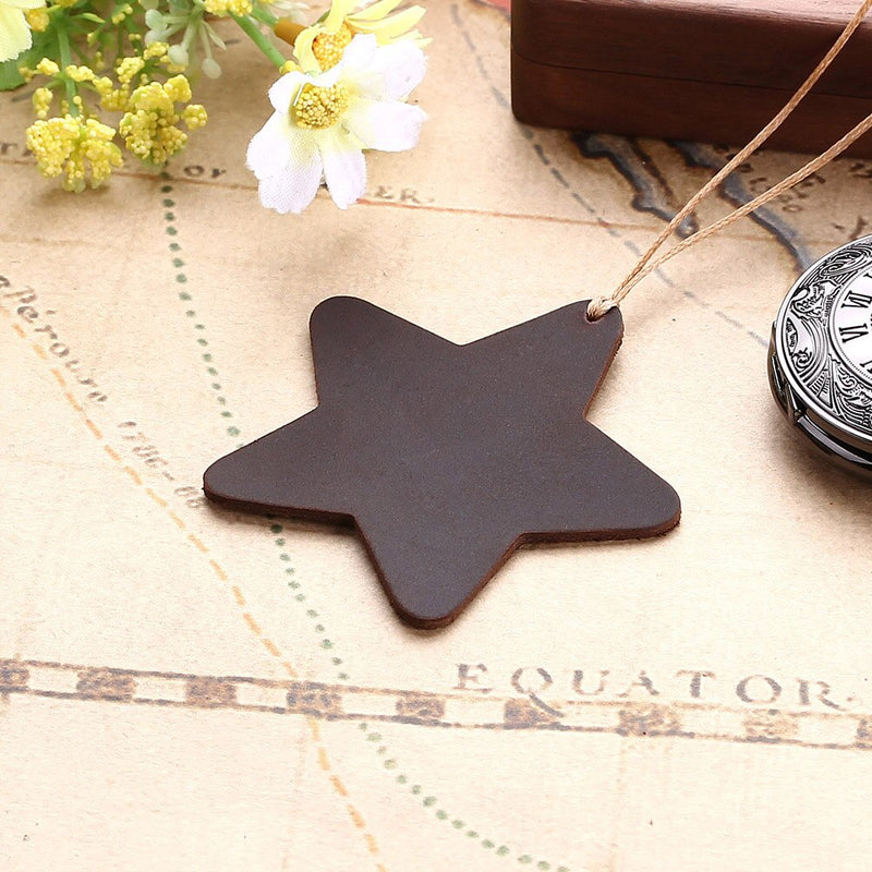 Leather star bookmark
