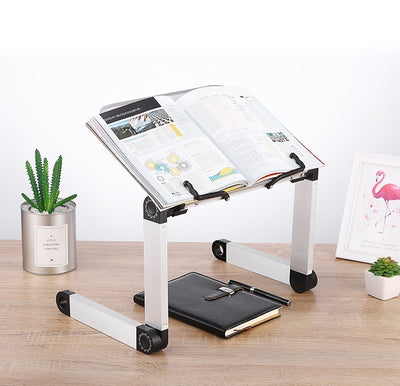 White hinged book stand
