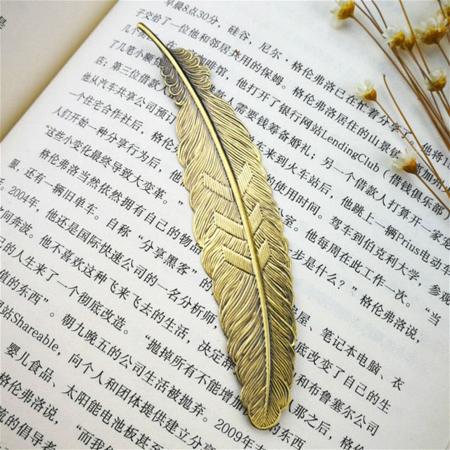 Bookmark Metal feather