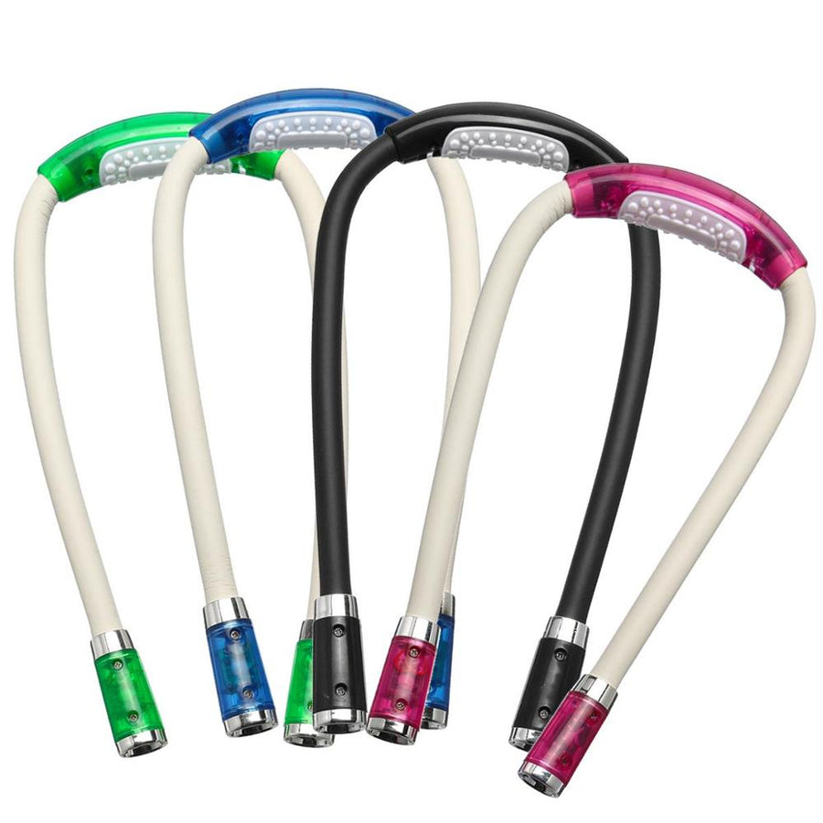 Lampe De Lecture De Cou Fishtec Rechargeable - 3 Couleurs, Flexible, Idéale Lecture & Bricolage