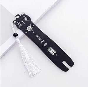 Black cat bookmark