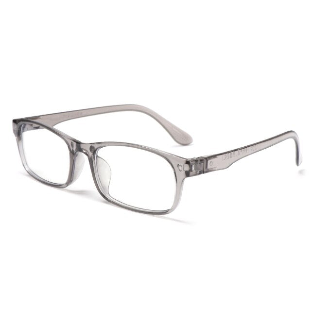 Lunettes zoom en plastique gris