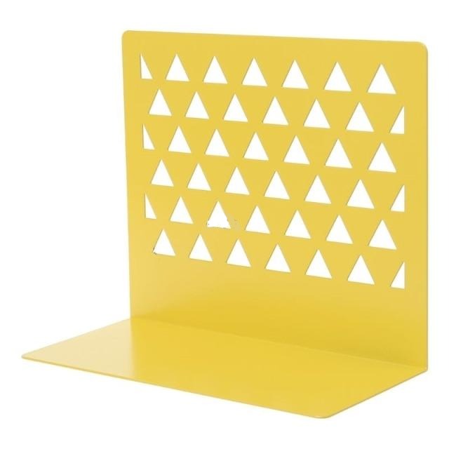 Serre livre motif triangle jaune